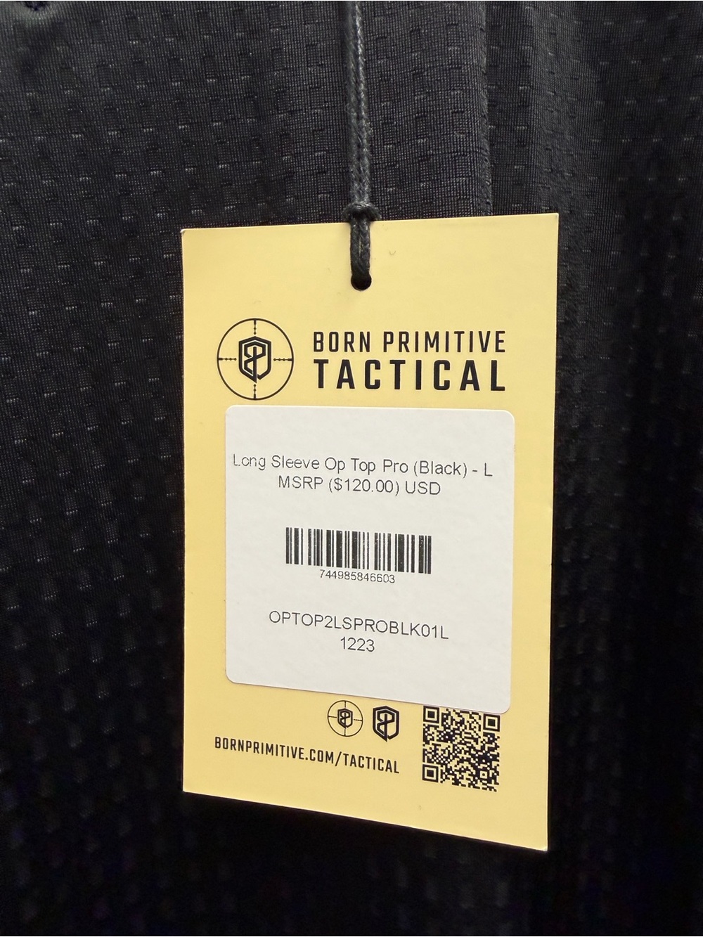 Born Primitive Tactical Long Sleeve Op Top - Black - Picture 2 of 2